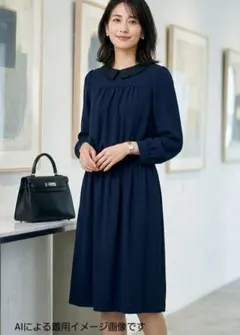 ロペ　ROPE　フォーマルワンピース　ネイビー きれいめ 2way　卒業式　S