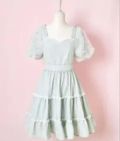 mellfy memory Fleur Candy ワンピース ミントグリーンのサムネイル