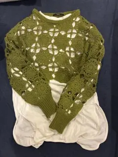 カスタネ　ニット、長袖セット