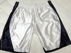 バスケットボールパンツ Lサイズ ホワイト/ネイビー