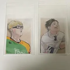 ハイキュー　思い出スナップフォトカード　月島&山口