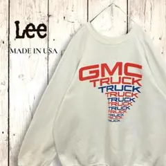 USA製★Lee★スウェット★XL★90s★白★企業ロゴ★GMCラック