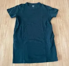 UNIQLO U キッズ 半袖ワンピース ダークグリーン 130