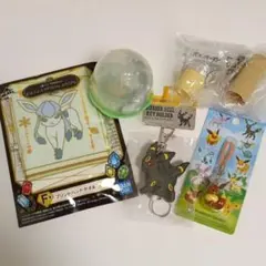 ポケモングッズ　まとめ売り　ブラッキー　キーホルダー　イーブイ　ストラップ他