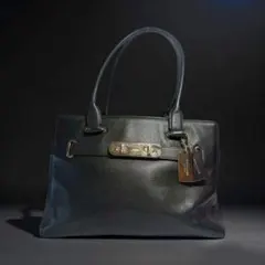 coach swagger carryall tote bag leather