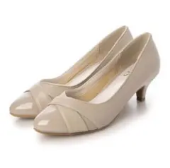 【新品・未使用】JELLY BEANS クロス切り替えレイン対応パンプス