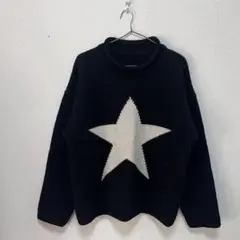 エクアドル　ウールニット スター ロールネック xl相当
