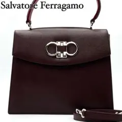 【未使用に近い】サルヴァトーレフェラガモ ガンチーニ 2way ハンドバッグ