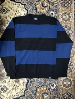 Stussy ウール ボーダー ニット Lサイズのサムネイル