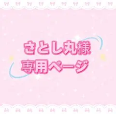 さとし丸様専用ページ