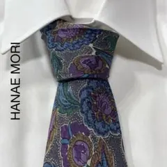 TG1892 HANAE MORI ボタニカル シルク ネクタイ 日本製のサムネイル
