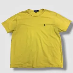 ^*☆様 【ま】90’s 古着 ポロラルフローレン 鹿の子 カットソー 黄色 X