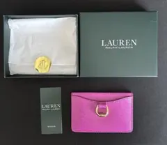 LAUREN RALPH LAUREN ピンク カードケース