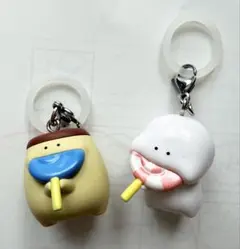 【2個】お文具といっしょ めじるしアクセサリー　キーホルダー　ガチャガチャ