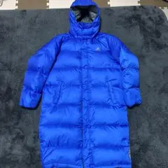 激レア美品！ adidas フード付き ダウン ベンチコート 青