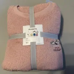 【新品】ユニクロ　スヌーピー ピーナッツ　フリースセット　サイズM ピンク