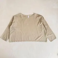 【美品】yoli simple wide blouse ブラウス ベージュ