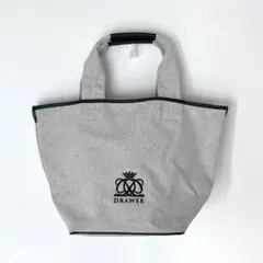 未使用！Drawerドゥロワー ノベルティバッグ キャンバス地 黒グレー