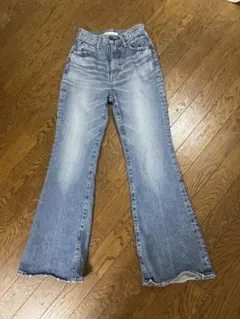 MOUSSY フレアデニムパンツ ハイウエスト