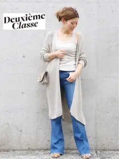値下げ！【Deuxieme Classe】シルクリネン カーディガン lilyのサムネイル