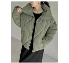 RE:EDIT　 ダイヤキルト　中綿ダウンジャケット アウター キルティング