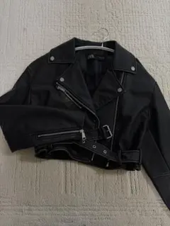 ZARA ブラックライダースジャケット