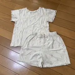 【中古】GU キッズ パジャマ アイスクリーム柄 130サイズ