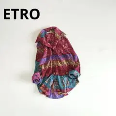 美品・希少⭐️ETRO エトロ　ドレスシャツ　総柄　ボタニカル　ストレッチ　46のサムネイル