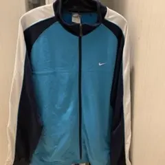 NIKE ナイキ トラックジャケット L ジャージ 水色 ネイビー Y2K