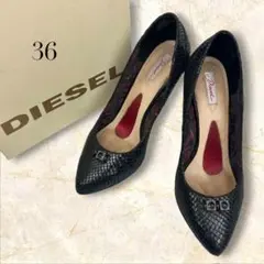 DIESEL ディーゼル パンプス ブラック 36のサムネイル