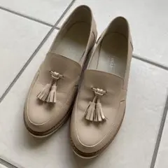 Artdmis by DIANA タッセル付　厚底 ベージュローファー 23.5