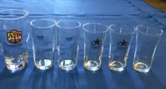 昭和レトロ　アサヒ　サッポロ　ビアグラス　５個+α