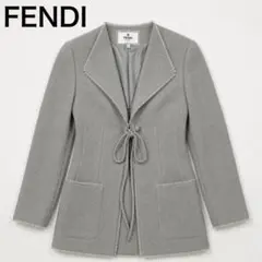 も*も様 FENDI 2023 エンブロイダリー2つボタン ジャケット40サイズ