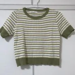 【Voyage titty&Co.】マルチボーダープルオーバー