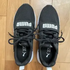 PUMA スニーカー US 4C (22 cm) ブラック