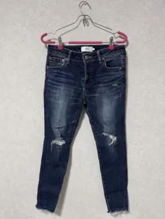 AZUL by MOUSSY ダメージスキニーデニム L