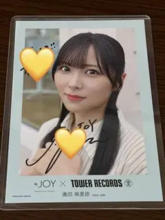 ≒JOY 逢田珠里依 直筆 ポストカード