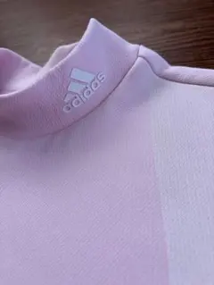 美品　アディダスゴルフadidas レディースハイネックシャツ ピンクL