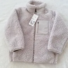 フリースジャケット 110cm ベージュ