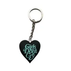 【HUMANMADE】ヒューマンメイドGirlsDontCry キーホルダー黒青