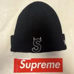 3154_1 Supreme 22 ニューエラ Sロゴ ビーニー ブラック - メルカリ