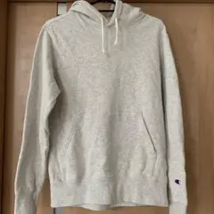 Champion グレー フード付きパーカー Mサイズ