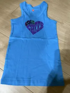 青色 LOVE CHEER タンクトップ 150