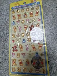【正規品】ボンボンドロップシールミニ　プーさん　ディズニー　mini