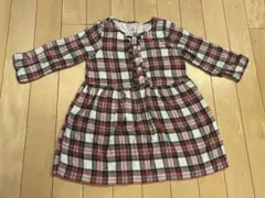 baby GAP チェック柄 長袖シャツ 90-100 3才