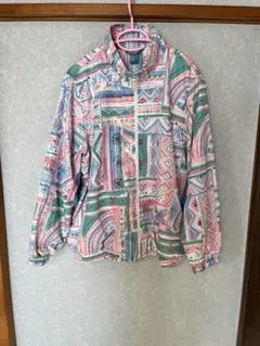 ウインドブレーカー 花柄 古着 ヴィンテージ 90s 80s