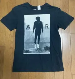 ほぼ新品 NIKE AIR ロゴ グラフィック プリント Tシャツ S 紺色