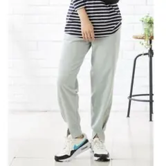 新品タグ付き　マタニティ パンツ　産前 産後 薄手 スウェット 裾スリット