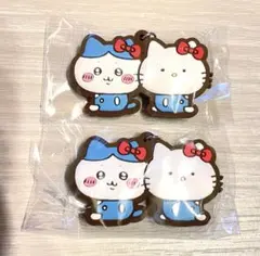 ちいかわ サンリオ なかよしラバーマスコット ハチワレ ハローキティ
