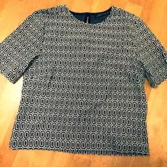 ZARA 上品 柄Tシャツ
